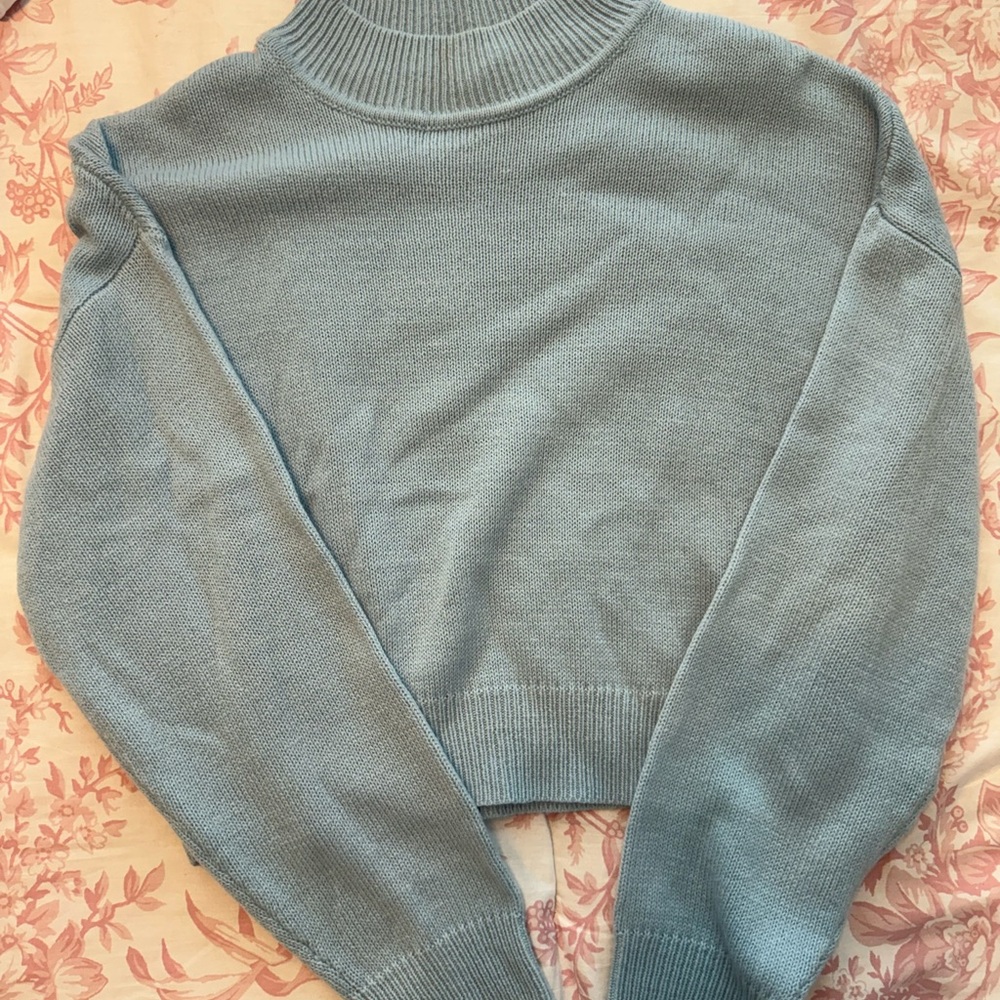 H&M Light Blue Turtleneck Sweater